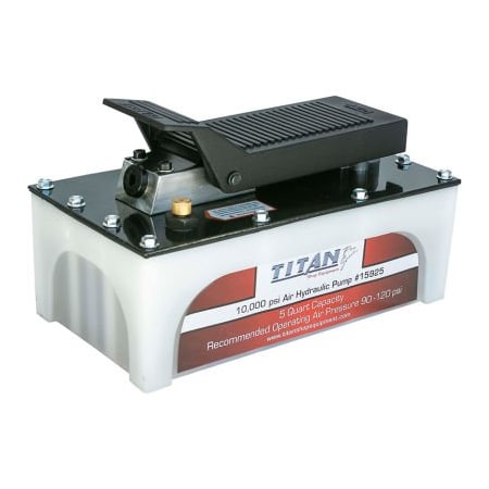 Ame Intl AME International Titan Air-Hydraulic Pump, 10,000 PSI, 5 Quart, Polyethelene 15925